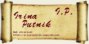 Irina Putnik vizit kartica